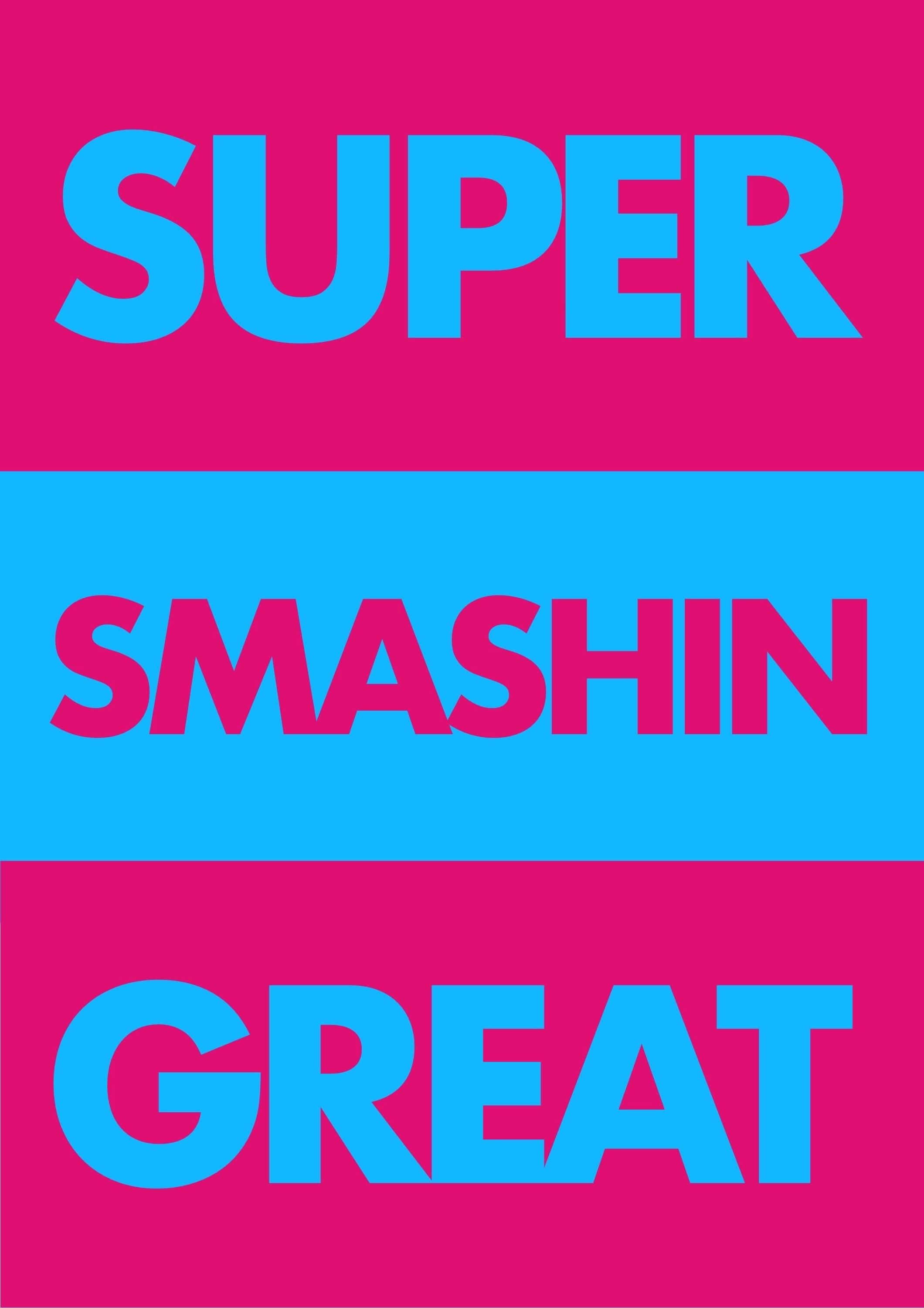 A5 Super smashin great birthday card