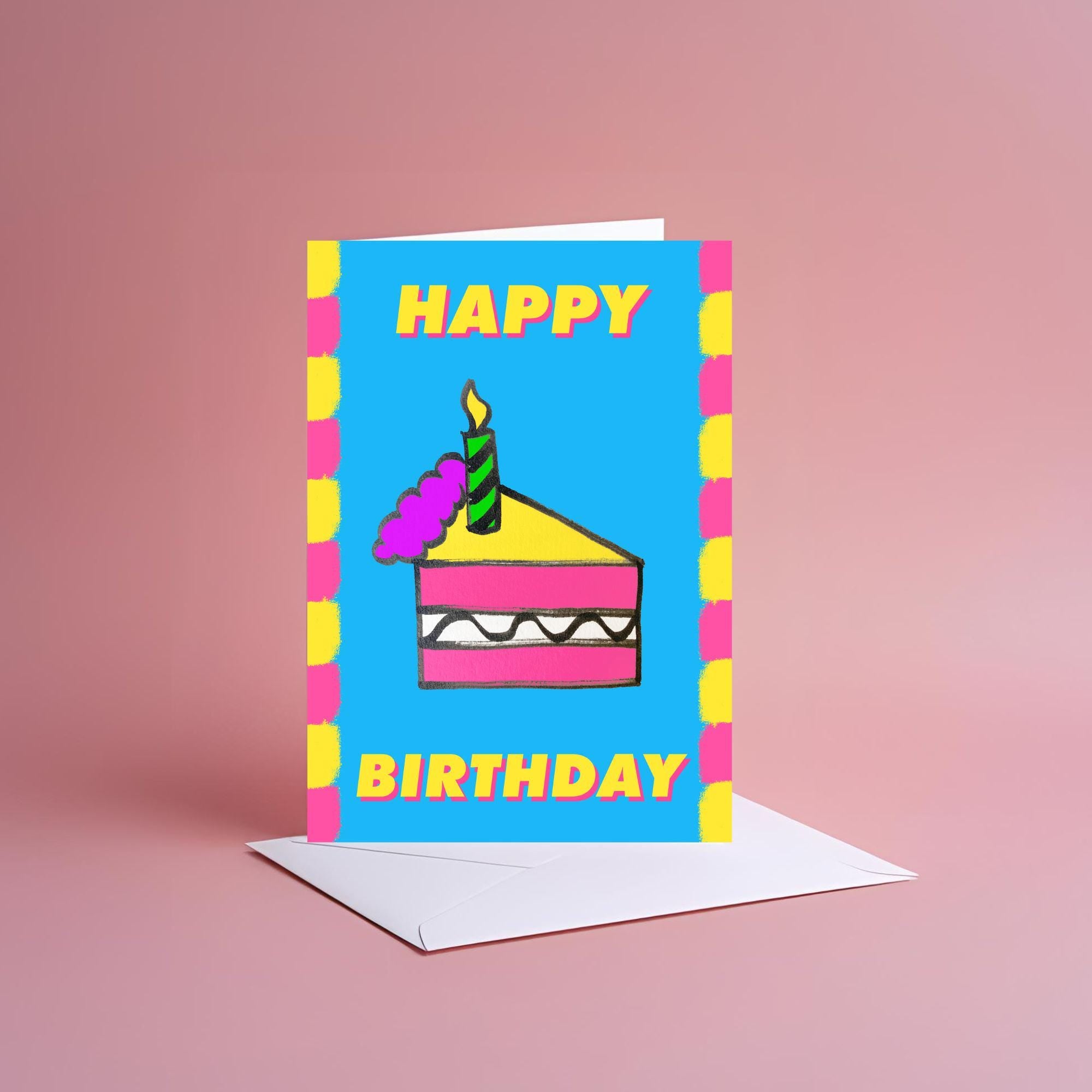 A6 Happy Birthday card