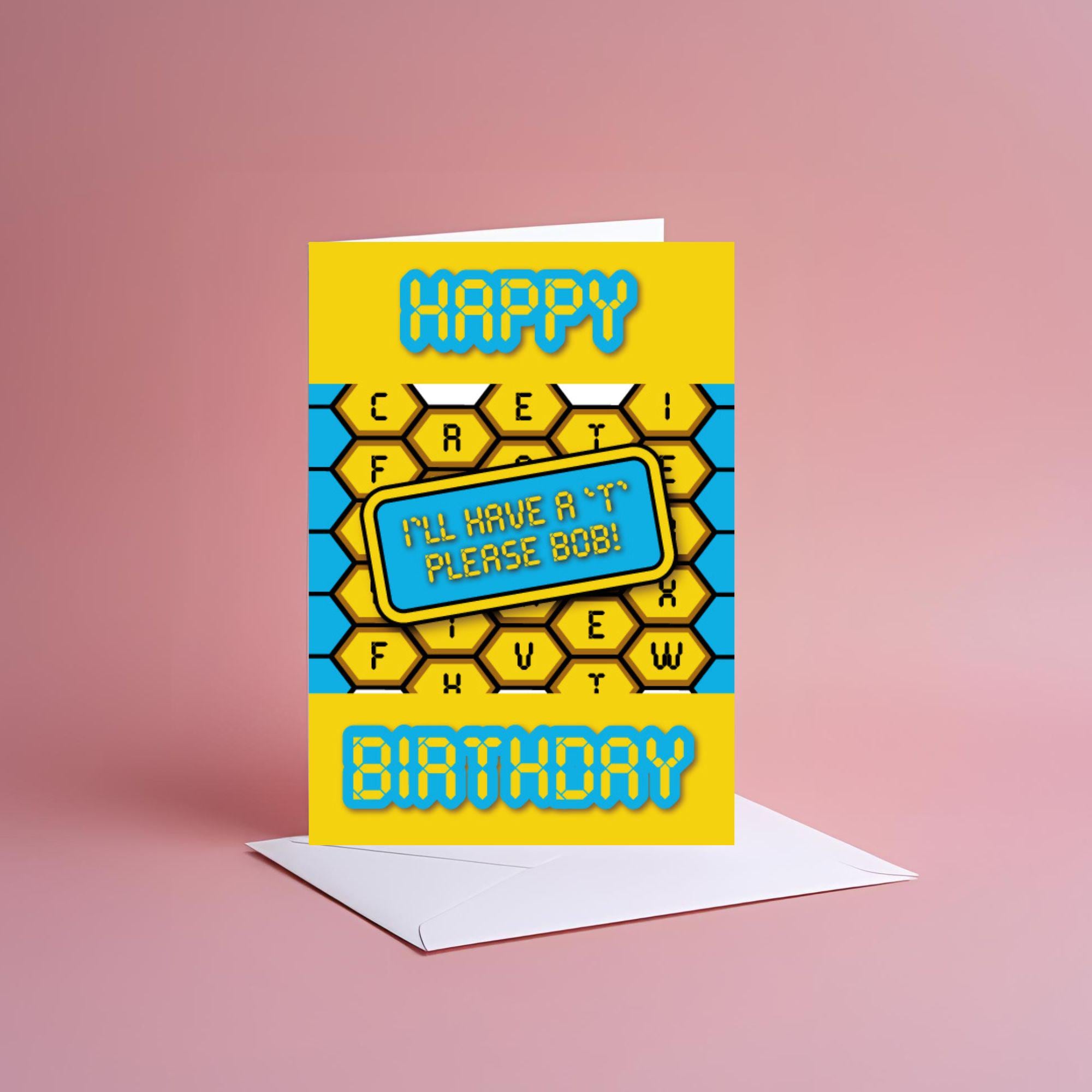 A5 From the 90s, Blockbusters game show, Birthday Card