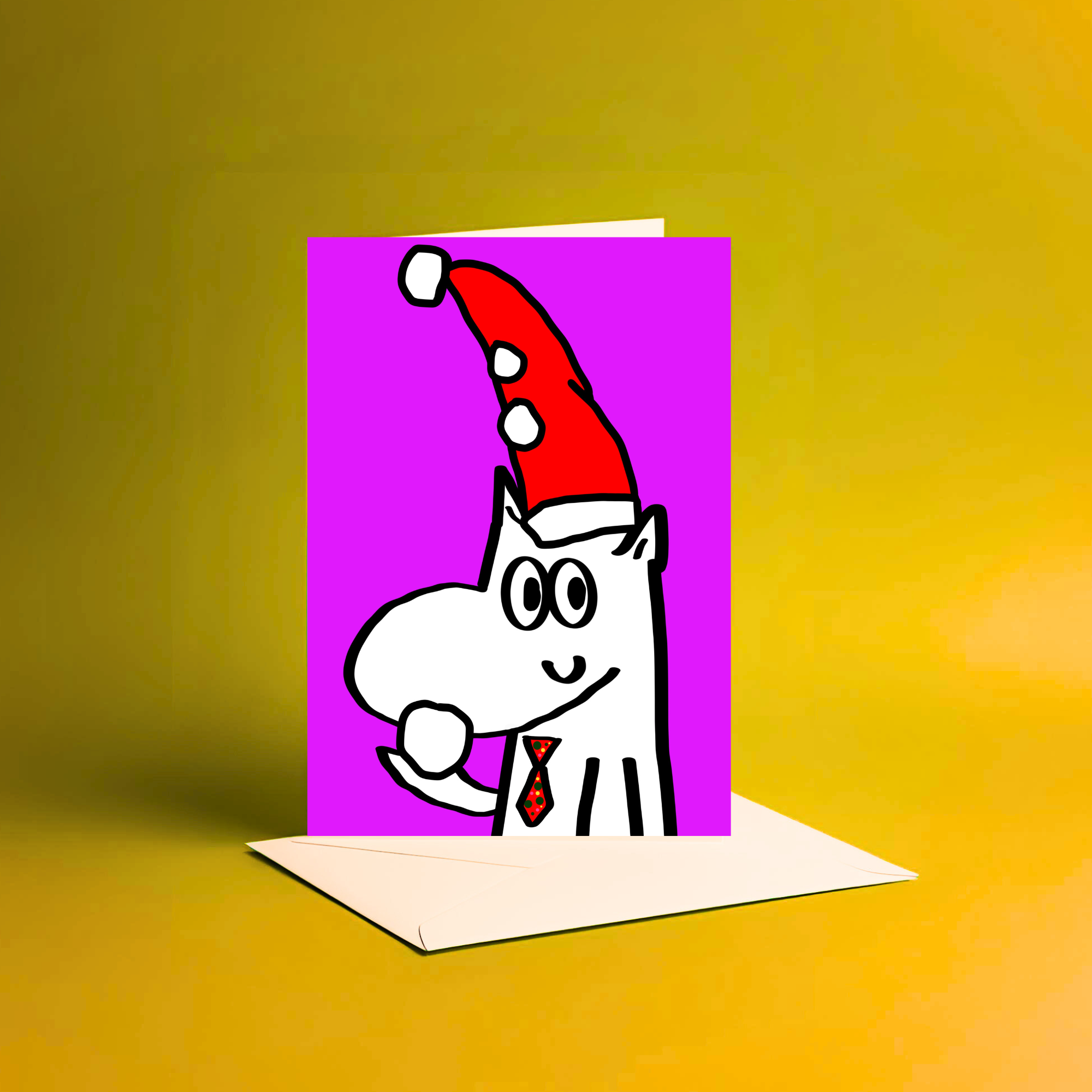 A5 Merry Christmas inspired by the moomins card